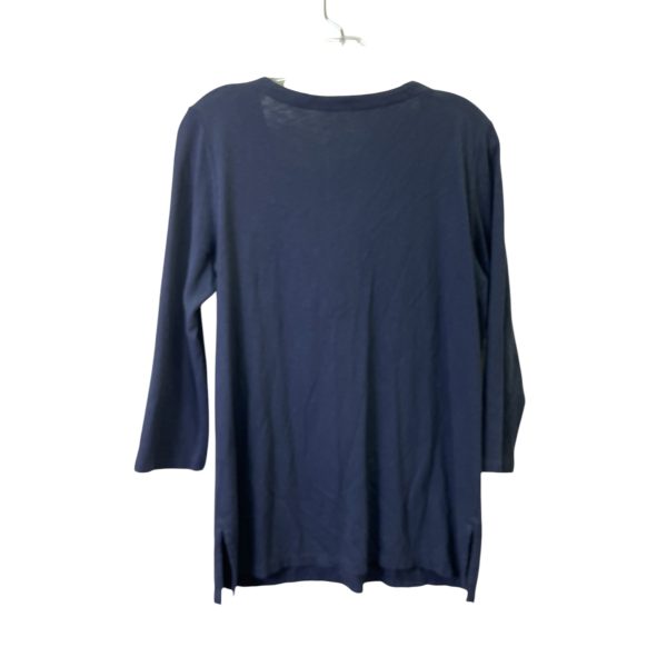 Top Ls Basic By Talbots In Blue & White, Size:S Discount