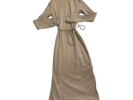 Dress Casual Midi By A New Day In Tan, Size: S For Discount