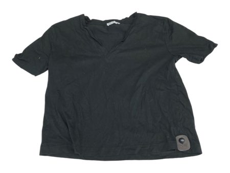 Top Short Sleeve Basic By Zara In Black, Size: M For Cheap