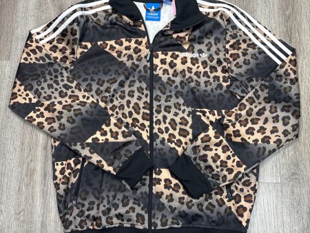 Athletic Jacket By Adidas In Leopard Print, Size: M Online Hot Sale