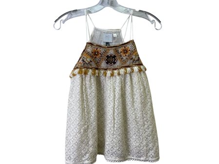 Top Sleeveless By Hd In Paris In Cream & Yellow, Size:Xs For Discount