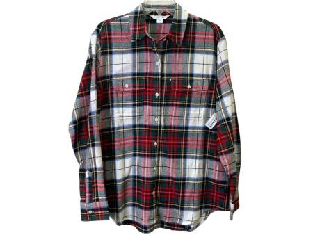 Top Ls By Old Navy In Plaid Pattern, Size:M For Cheap