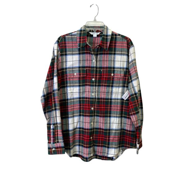 Top Ls By Old Navy In Plaid Pattern, Size:M For Cheap