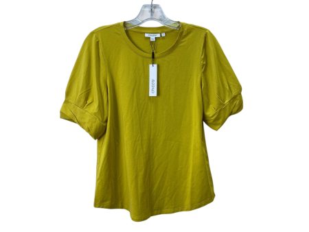 Top Ss Basic By Chicos In Yellow, Size:S Online Hot Sale